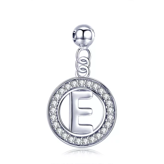 (imagen para) Pandora Estilo Me Deseo Letra-E Dangle - BSP001-E