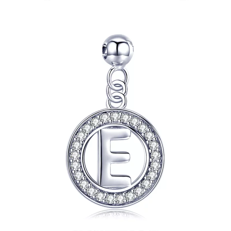 (imagen para) Pandora Estilo Me Deseo Letra-E Dangle - BSP001-E
