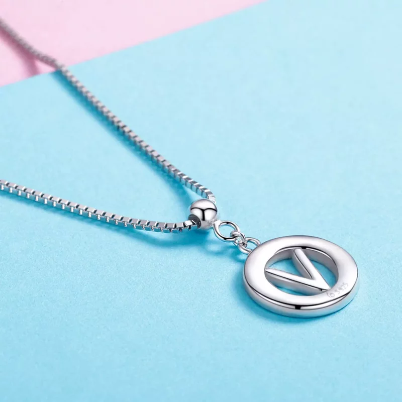 (imagen para) Pandora Estilo Me Deseo Letra-V Colgante - BSP001-V - Ver 3