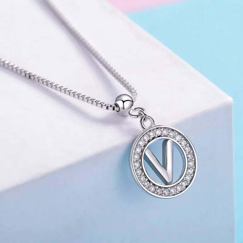 (imagen para) Pandora Estilo Me Deseo Letra-V Colgante - BSP001-V - Ver 4
