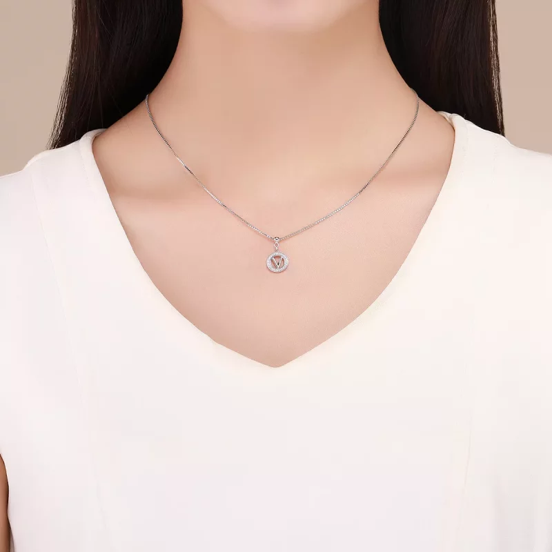 (imagen para) Pandora Estilo Me Deseo Letra-V Colgante - BSP001-V - Ver 5