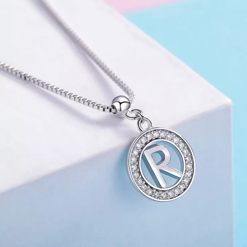 (imagen para) Pandora Style Me Wish Letra-R Colgante - BSP001-R - Ver 4