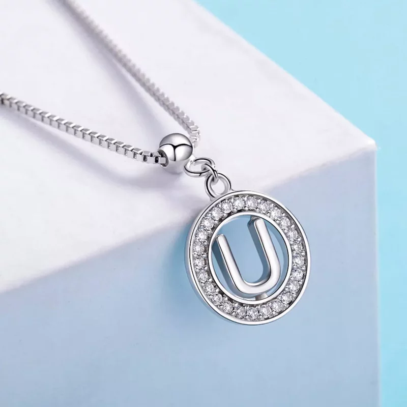 (imagen para) Pandora Style Me Wish Letra-U Colgante - BSP001-U - Ver 4