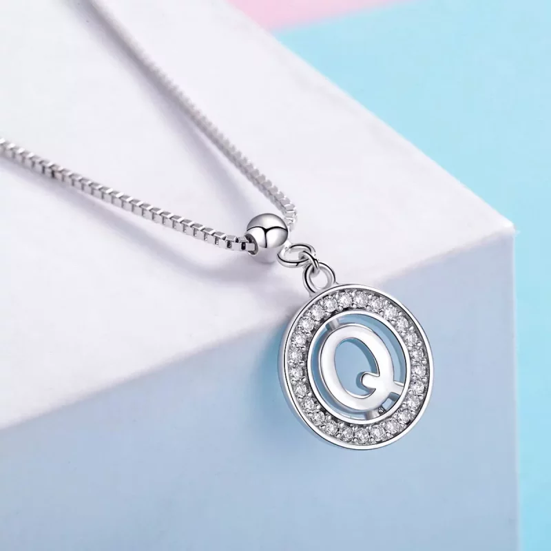 (imagen para) Pandora Style Me Wish Letter-Q Dangle - BSP001-Q - Ver 4