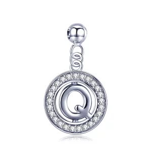 (imagen para) Pandora Style Me Wish Letter-Q Dangle - BSP001-Q 