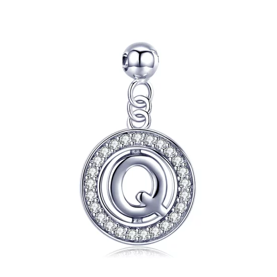 (imagen para) Pandora Style Me Wish Letter-Q Dangle - BSP001-Q 