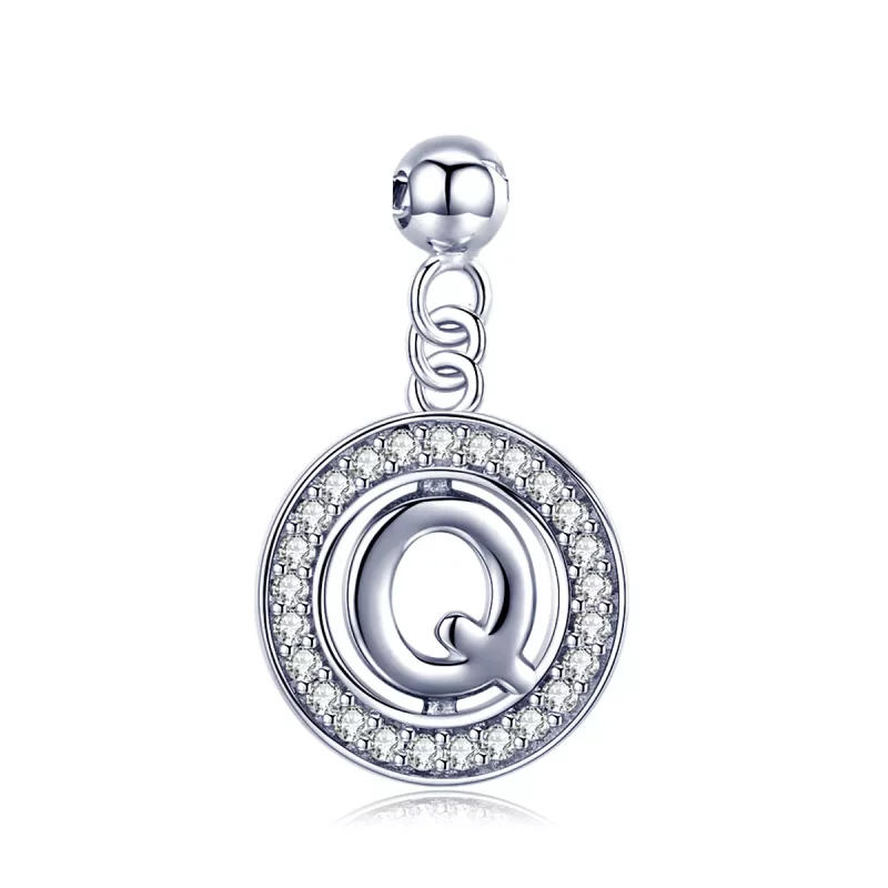 (imagen para) Pandora Style Me Wish Letter-Q Dangle - BSP001-Q 