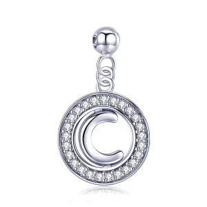 (imagen para) Pendiente Colgante Estilo Pandora Style Me Wish Letter-C - BSP001-C