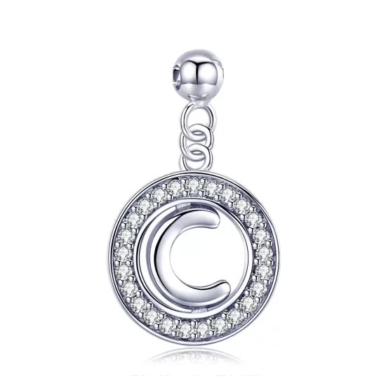(imagen para) Pendiente Colgante Estilo Pandora Style Me Wish Letter-C - BSP001-C