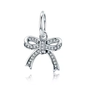 (imagen para) Colgante de plata en estilo Pandora con lazo - SCC775