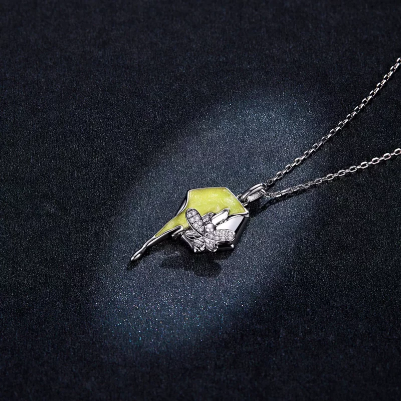 (imagen para) Collar brillante estilo Pandora con diseño de colmena - BSN213 - Ver 5