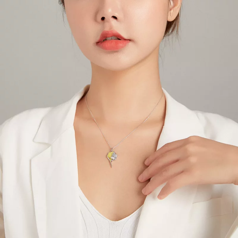 (imagen para) Collar brillante estilo Pandora con diseño de colmena - BSN213 - Ver 7
