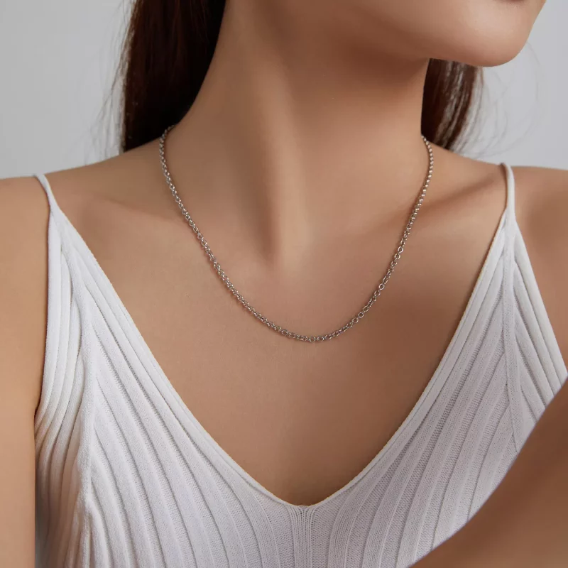 (imagen para) Collar básico estilo Pandora - BSN228 - Ver 2