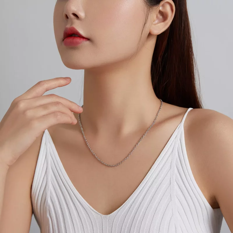 (imagen para) Collar básico estilo Pandora - BSN228 - Ver 3