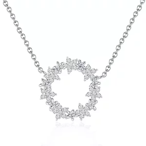 (imagen para) Collar colgante estilo Pandora de plata con estrellas - BSN028