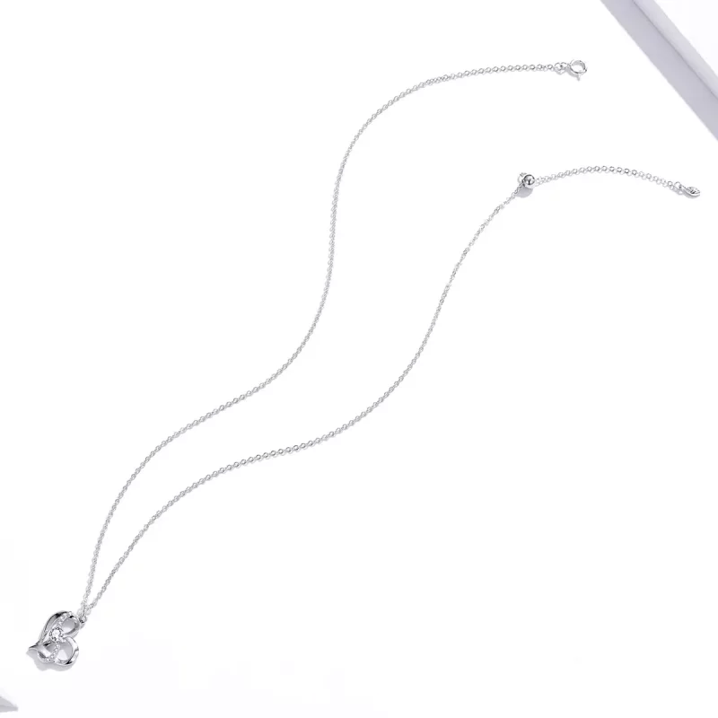 (imagen para) Collar colgante estilo Pandora de plata "Together forever" - SCN442 - Ver 4