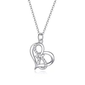 Collar colgante estilo Pandora de plata "Together forever" - SCN442 (imagen para) Collar colgante estilo Pandora de plata "Together forever" - SCN442