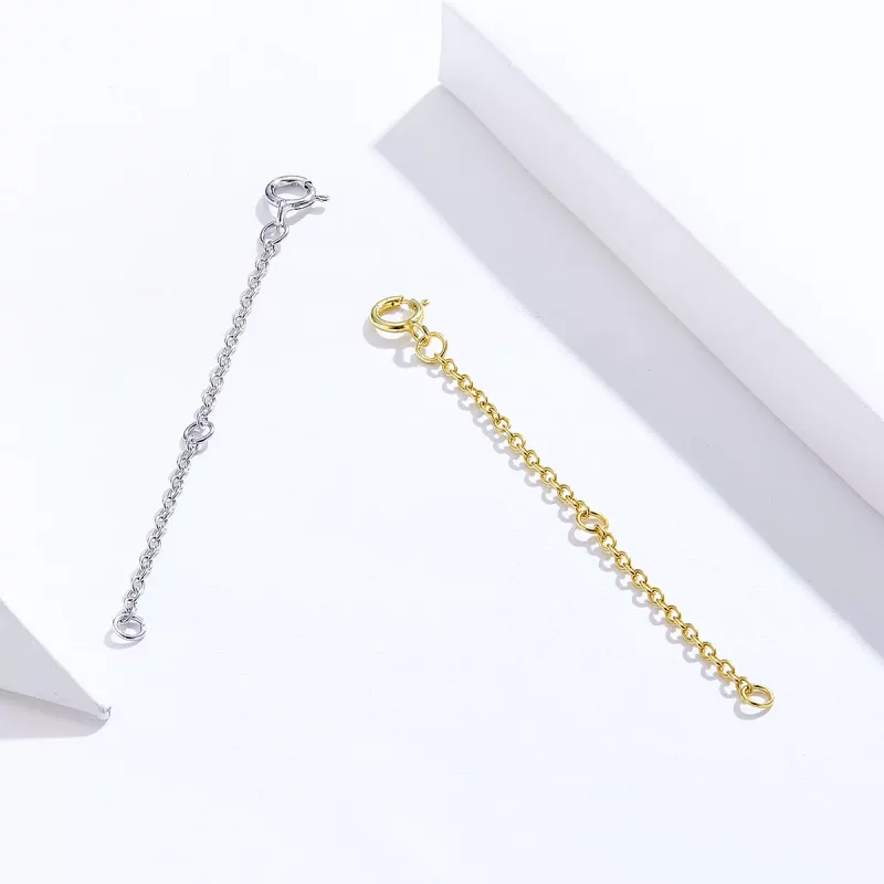 (imagen para) Collar con cadena de extensión estilo Pandora - Cadena de extensión SCA015-6B - Ver 2