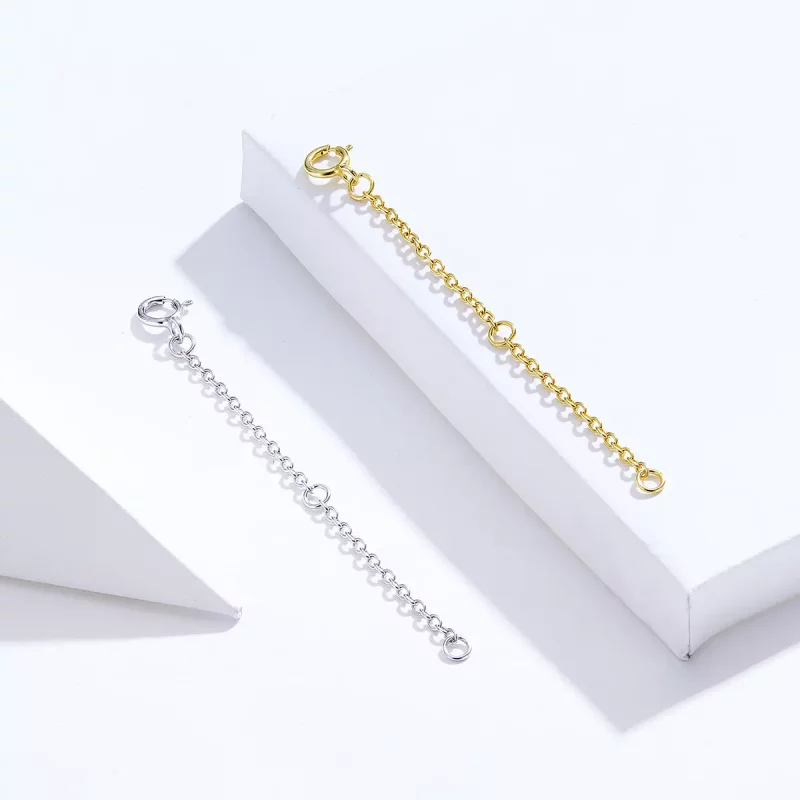 (imagen para) Collar con cadena de extensión estilo Pandora - Cadena de extensión SCA015-6B - Ver 4
