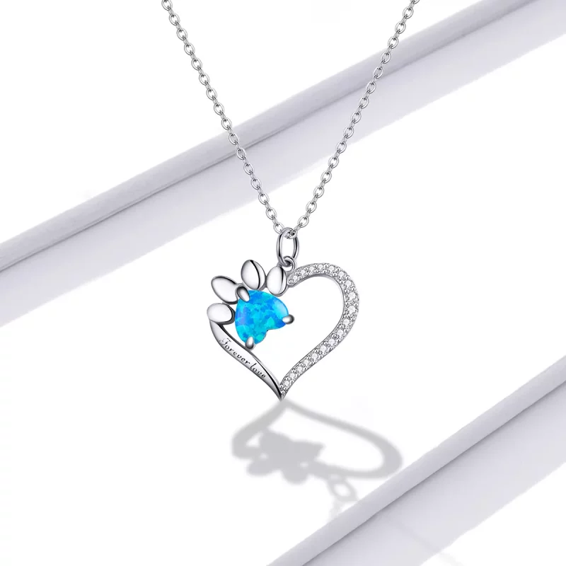 (imagen para) Collar con estilo Pandora en forma de corazón - BSN225 - Ver 2