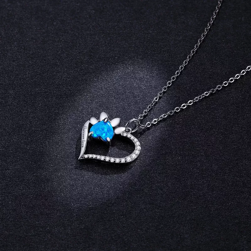 (imagen para) Collar con estilo Pandora en forma de corazón - BSN225 - Ver 6