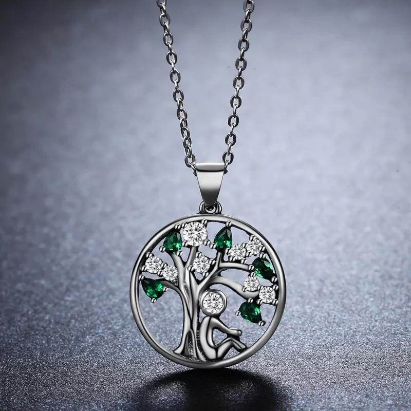 (imagen para) Collar de abrazo en plata con estilo Pandora - SCN094 - Ver 3