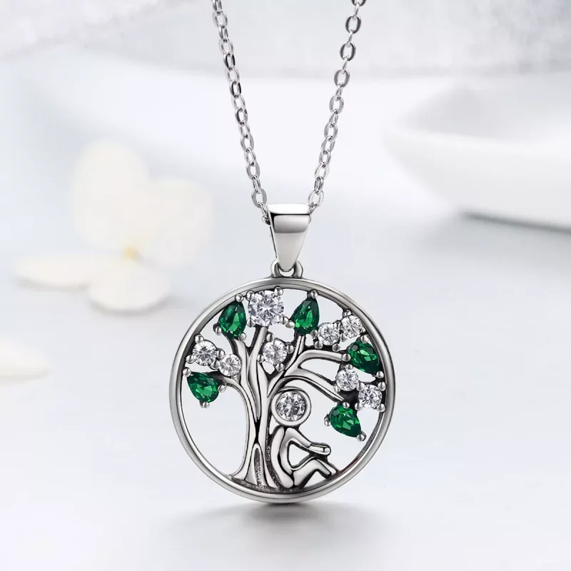 (imagen para) Collar de abrazo en plata con estilo Pandora - SCN094 - Ver 5