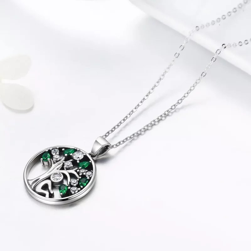 (imagen para) Collar de abrazo en plata con estilo Pandora - SCN094 - Ver 6