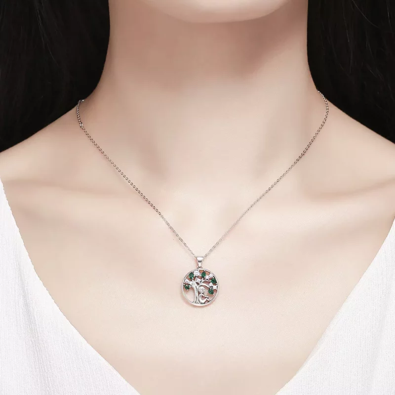 (imagen para) Collar de abrazo en plata con estilo Pandora - SCN094 - Ver 8