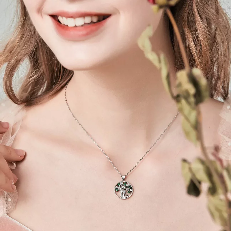 (imagen para) Collar de abrazo en plata con estilo Pandora - SCN094 - Ver 9