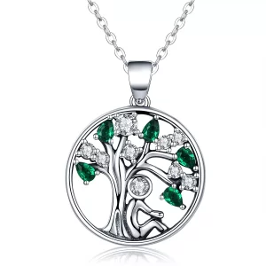 (imagen para) Collar de abrazo en plata con estilo Pandora - SCN094