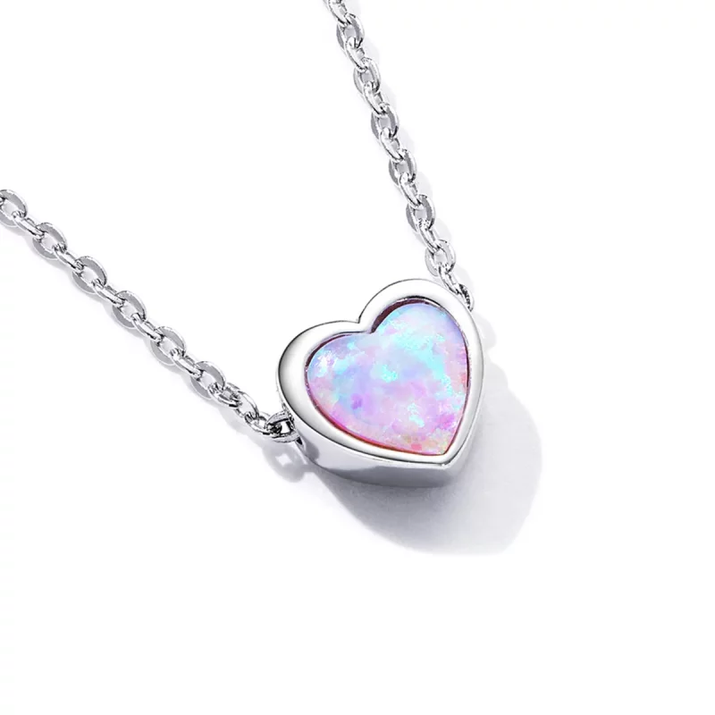 (imagen para) Collar de Amor con Estilo Pandora con Opalos - SCN471 - Ver 2