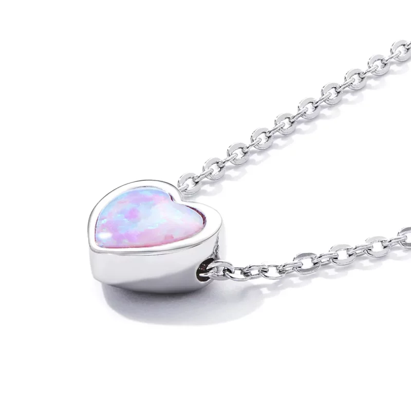(imagen para) Collar de Amor con Estilo Pandora con Opalos - SCN471 - Ver 3