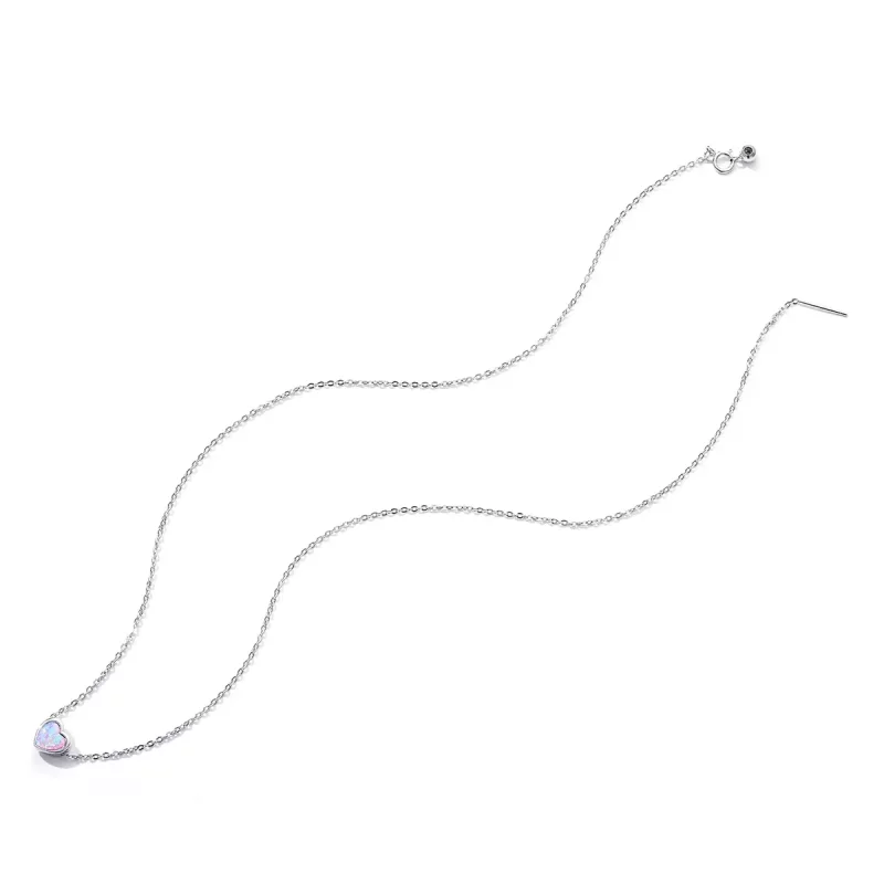 (imagen para) Collar de Amor con Estilo Pandora con Opalos - SCN471 - Ver 4