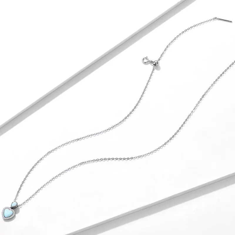 (imagen para) Collar de Amor con Ópalo al Estilo Pandora - BSN243 - Ver 4