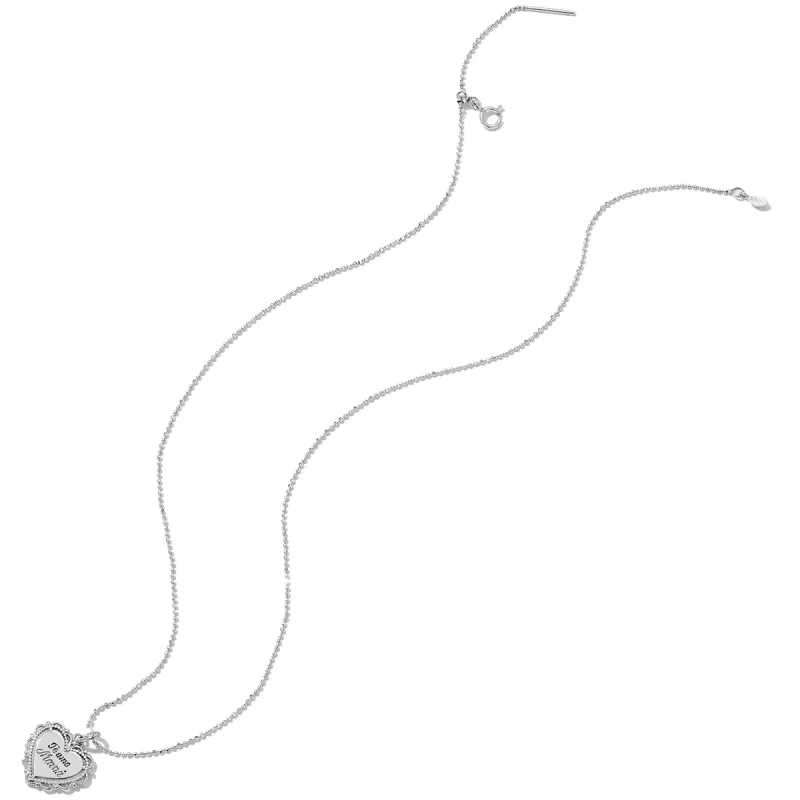 (imagen para) Collar de amor estilo Pandora con encaje - SCN470 - Ver 4