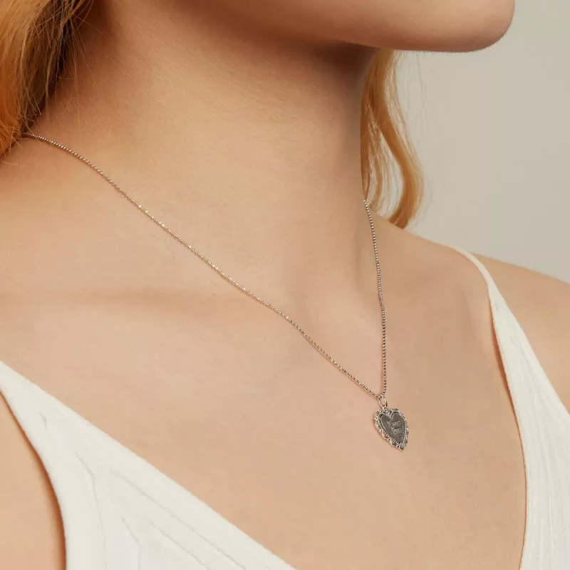 (imagen para) Collar de amor estilo Pandora con encaje - SCN470 - Ver 6