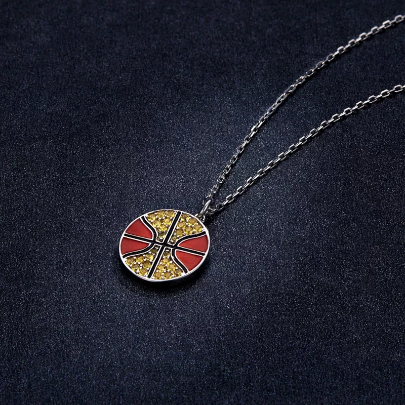 (imagen para) Collar de baloncesto dinámico estilo Pandora - BSN203 - Ver 6