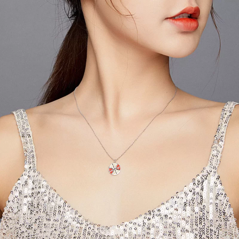(imagen para) Collar de baloncesto dinámico estilo Pandora - BSN203 - Ver 9