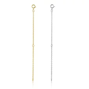 Collar de cadena de extensión de estilo Pandora - Cadena de extensión - SCA015-10B (imagen para) Collar de cadena de extensión de estilo Pandora - Cadena de extensión - SCA015-10B