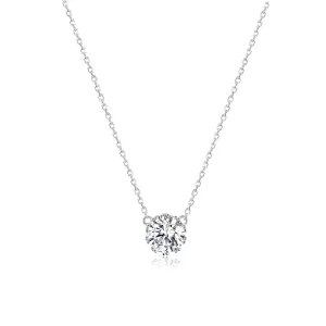 (imagen para) Collar de colgante de vida brillante de estilo Pandora en plata - BSN085