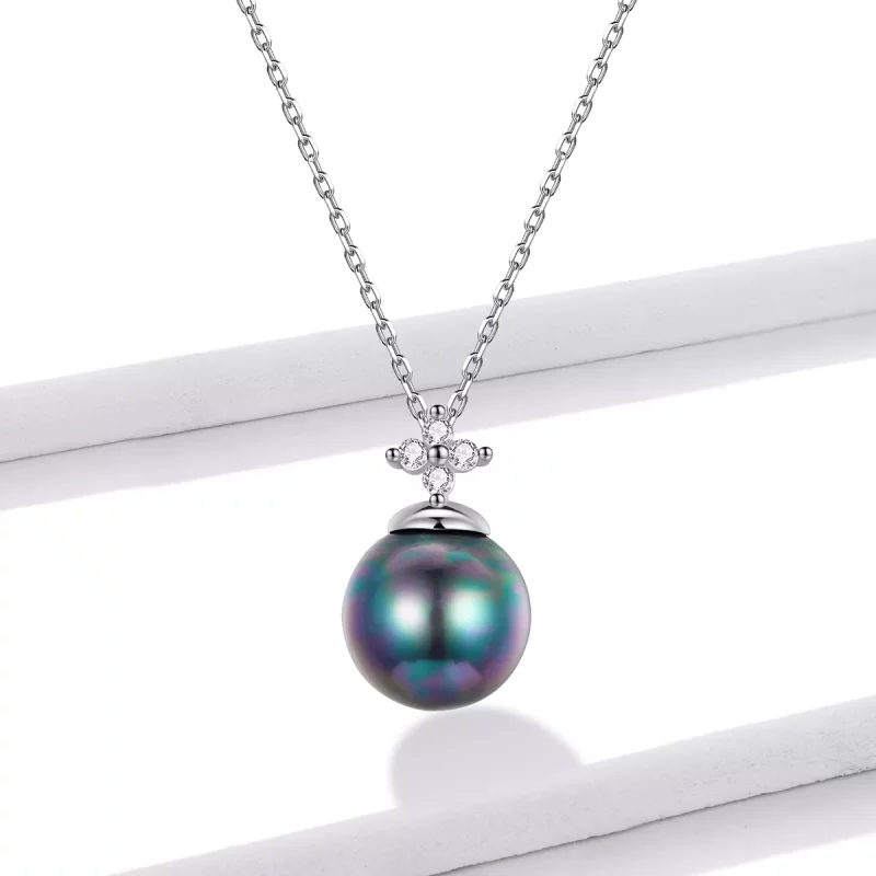 (imagen para) Collar de cuentas brillantes estilo Pandora - BSN226 - Ver 2