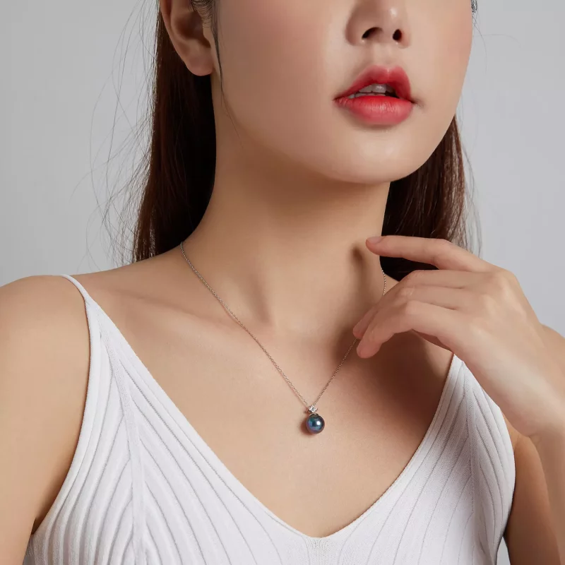 (imagen para) Collar de cuentas brillantes estilo Pandora - BSN226 - Ver 7