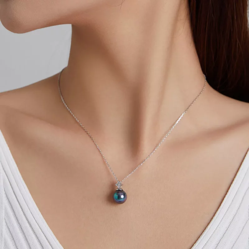 (imagen para) Collar de cuentas brillantes estilo Pandora - BSN226 - Ver 8