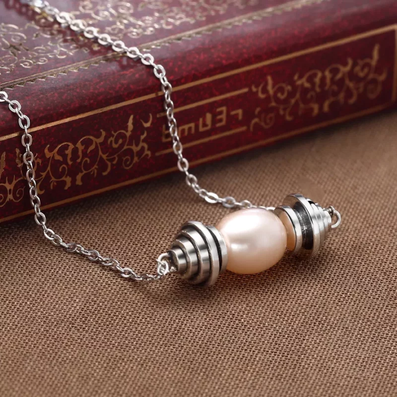 (imagen para) Collar de dije estilo Pandora con scroll - VSN036 - Ver 4