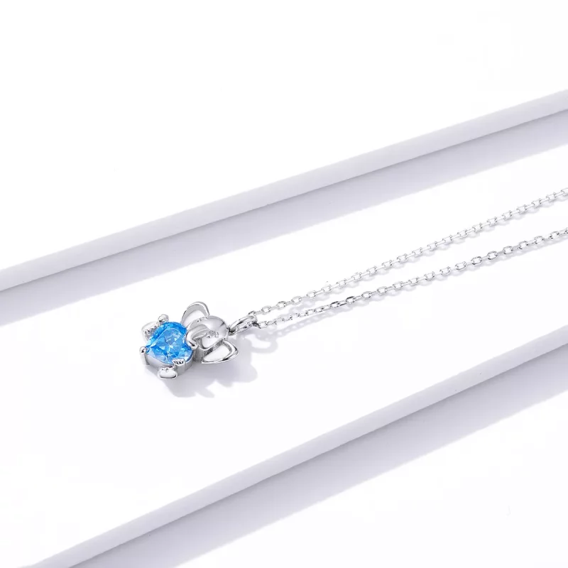 (imagen para) Collar de Elefante Animado al Estilo Pandora - BSN180 - Ver 2