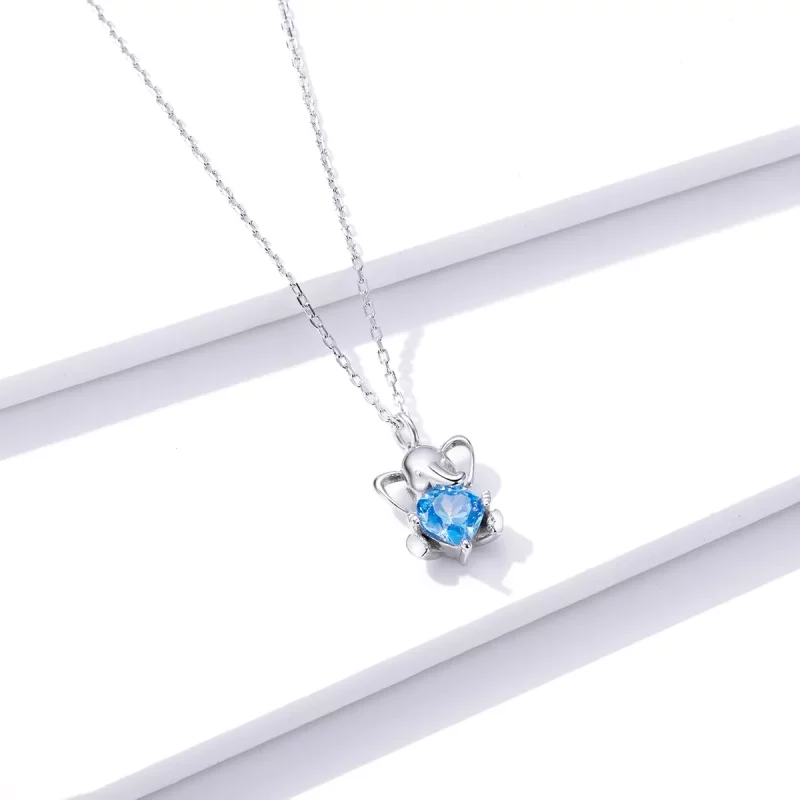 (imagen para) Collar de Elefante Animado al Estilo Pandora - BSN180 - Ver 3