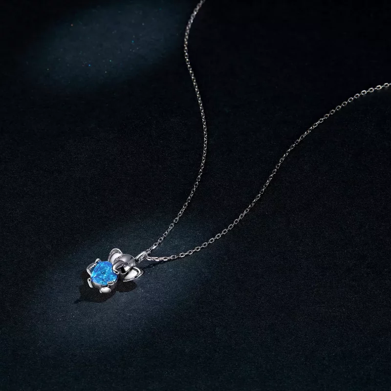 (imagen para) Collar de Elefante Animado al Estilo Pandora - BSN180 - Ver 5