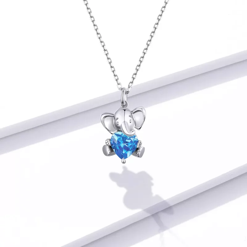 (imagen para) Collar de Elefante Animado al Estilo Pandora - BSN180 - Ver 6