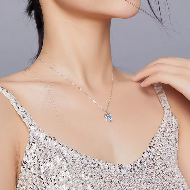 (imagen para) Collar de Elefante Animado al Estilo Pandora - BSN180 - Ver 7